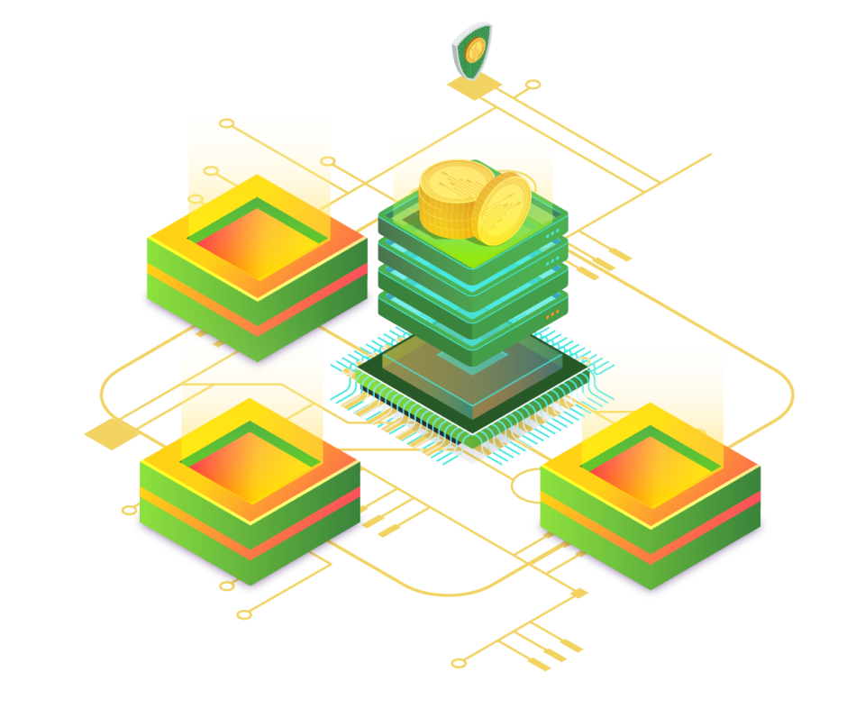 Connected blockchain nodes